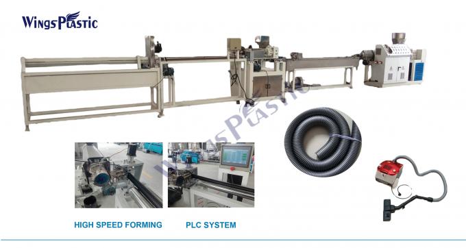 PLC Control EVA Spiral Vacuum Hose Manufacturing Machine untuk Swimming Pool Hose 1