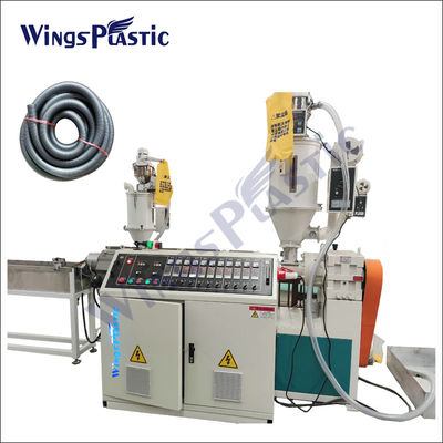 Mesin Extruder Pipa Bergelombang EVA Vacuum Cleaner Mesin Pembuat Pipa Bergelombang