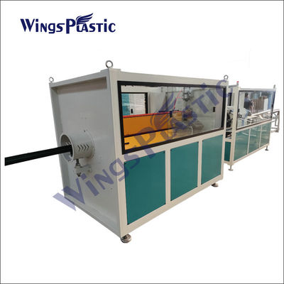 Mesin Pembuat Pipa HDPE Ldpe Output Tinggi Jalur Ekstrusi Pipa Air 75-160mm