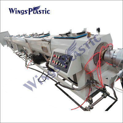 Jalur Produksi Pipa Pasokan Air Panas Single Screw PP PPR HDPE PE Pipe Extruder Machine