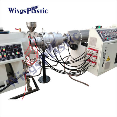 Lini Produksi Selang Tabung Plastik Kecepatan Cepat Extruder Pipa HDPE LDPE PP PE PPR