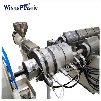 Mesin Extruder Pipa PPR PP HDPE Lini Produksi Pipa Plastik PE 150-220kg / Jam