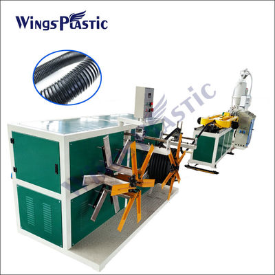 Mesin Pipa Bergelombang Dinding Tunggal HDPE Pp Ppr Pe Mesin Extruder Pipa Pvc