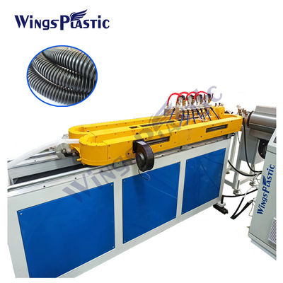 Mesin Ekstrusi Pipa Dinding Tunggal Mesin Extruder Pipa Plastik Conduit Bergelombang