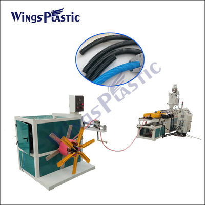 40kg / H Mesin Extruder Pipa HDPE PP PVC Single Wall Wiring Pipe Membuat Mesin