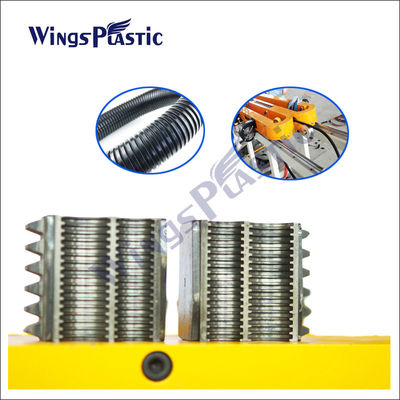 Plastik PVC PP PE Pipe Extrusion Line Produksi Untuk Single Wall Corrugated Hose Membuat Mesin