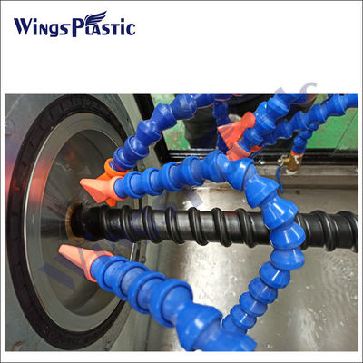 Mesin Pembuat Pipa Bergelombang HDPE Mesin Pembuat Saluran Spiral Plastik PE