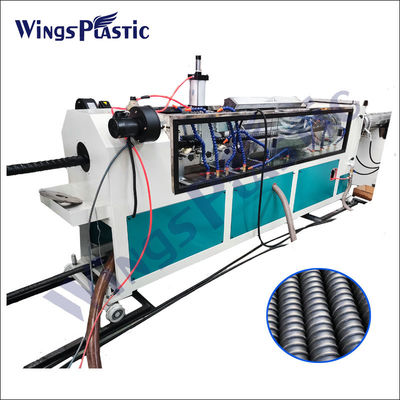 Mesin Pembuat Pipa PVC HDPE LDPE Spiral PE Corrugated Pipe Extrusion Line