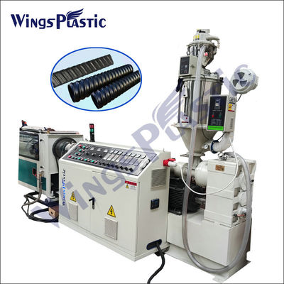 Mesin Extruder Pipa Bergelombang Konstruksi PE Mesin Extruder Pipa HDPE Bulat