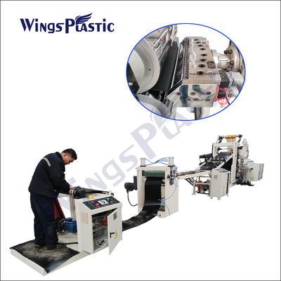 Mesin Ekstruder Lembaran Plastik Sekrup Tunggal HDPE LDPE HIPS Mesin Pembuat Lembaran PVC