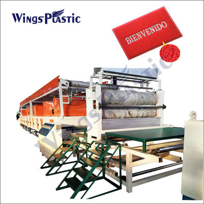 Plastik PVC Coil Cushion Floor Mat Indoor coil mat Mesin plastik pvc coil loop mat membuat mesin