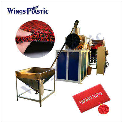 Plastik PVC Coil Cushion Floor Mat Indoor coil mat Mesin plastik pvc coil loop mat membuat mesin