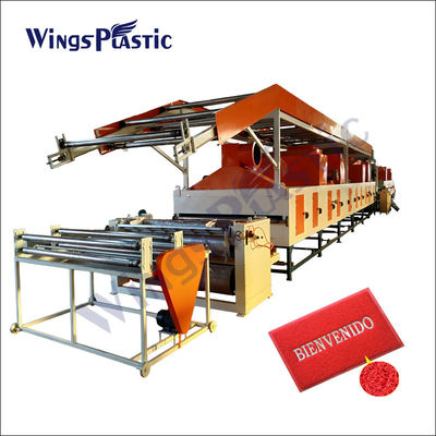 Plastik PVC Coil Cushion Floor Mat Indoor coil mat Mesin plastik pvc coil loop mat membuat mesin