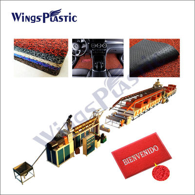 Plastik PVC Coil Cushion Floor Mat Indoor coil mat Mesin plastik pvc coil loop mat membuat mesin