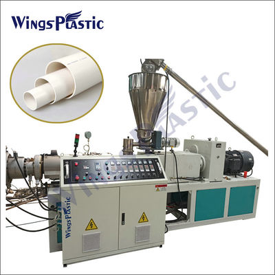 Extruder Plastik Garis Ekstrusi Pipa CPVC UPVC HDPE PPR PP PVC Mesin Pembuat Pipa Plastik PE
