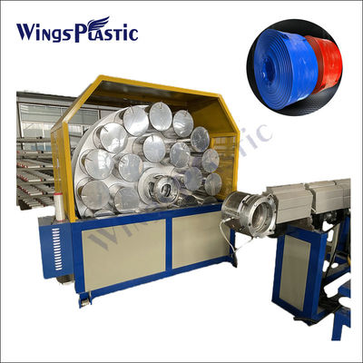 Benang Serat Poliester Tekanan Tinggi Reinforced PVC Lay Flat Hose Membuat Mesin Untuk Irigasi Pertanian