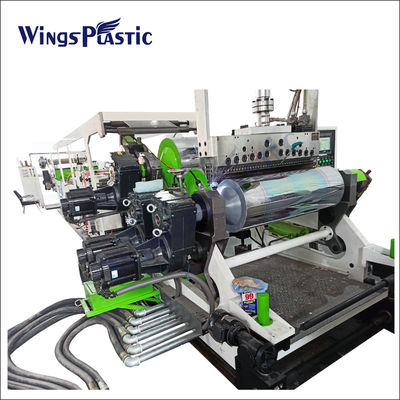 Mesin Extruder Lembaran Plastik Cetakan T-die Berpendingin Udara yang Disesuaikan