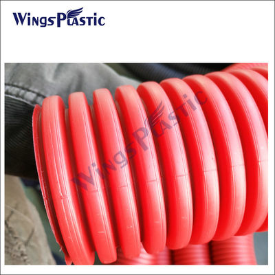 Mesin pembuatan pipa otomatis DWC HDPE PVC Double Wall Corrugated Pipe Extrusion Machine