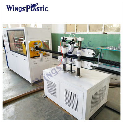 Mesin Pembuat Pipa Plastik HDPE PVC DWC Pabrik Manufaktur Lini Ekstrusi