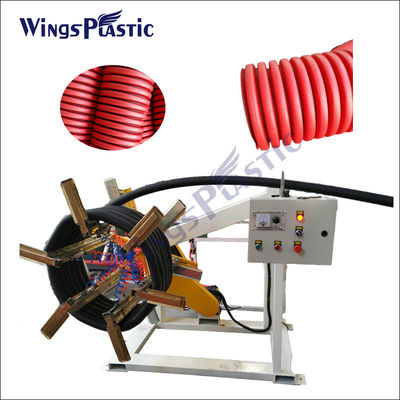 Mesin Pembuat Pipa PVC HDPE DWC Garis Ekstrusi Pipa Bergelombang Ganda Pe Plastik