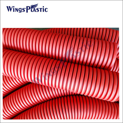 LDPE Double Wall Corrugated Pipe Extrusion Machine Mesin pembuatan pipa bergelombang HDPE PE berkecepatan tinggi