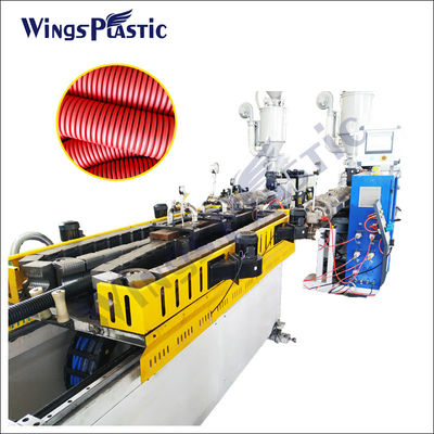 Kontrol PLC Garis Ekstrusi Pipa Drainase DWC Dengan Extruder Sekrup Tunggal