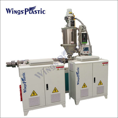 Mesin Extruder Pipa Selang Pelindung Pembungkus Spiral PE PP PA Dengan Extruder Sekrup Tunggal