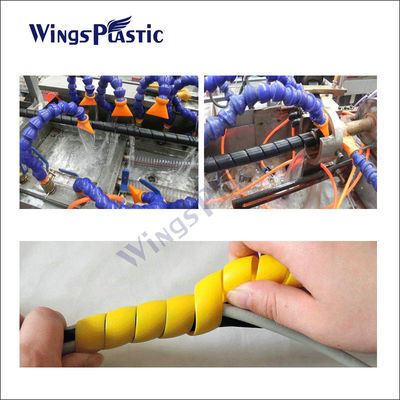 Mesin Extruder Selang Pelindung Spiral PE dengan Sistem Kontrol PLC