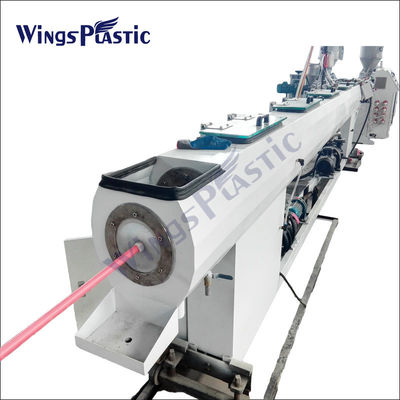 PLC Control HDPE PPR Pipe Extruder Machine untuk Diameter Pipe 20-110mm