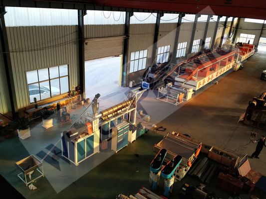 420kw Main Motor Power PVC Powder PVC Coil Loop Mat Extruder Mesin