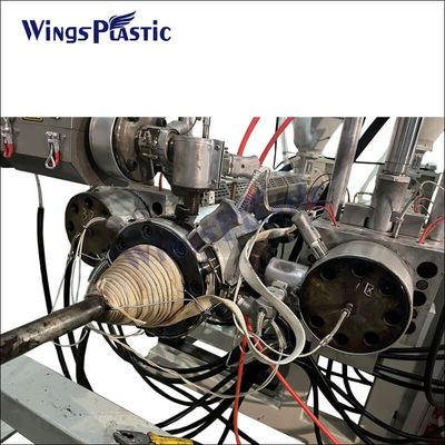 High Speed HDPE Double Wall Corrugated Pipe Production Line Plastic Extruder DWC Mesin pembuatan pipa