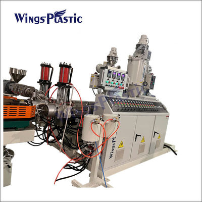 High Speed HDPE Double Wall Corrugated Pipe Production Line Plastic Extruder DWC Mesin pembuatan pipa