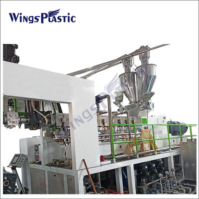Peraturan PET PS Sheet Extrusion Line PLC Control Plastic Transparent Sheet Membuat Mesin