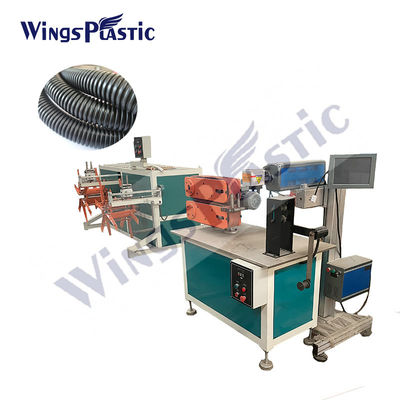 Peralatan pipa PE bergelombang dengan metode pendinginan air dan kecepatan sekrup 0-74rpm