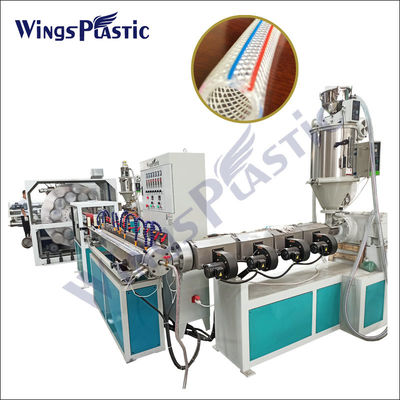 Mesin Pembuatan Pipa Serat Peningkatan Serat Pvc Taman Plastik Mesin Extruder Pipa PVC