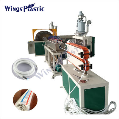 Plastik PVC Garden Pipe Hose Extruding Making Machine Plastic Soft Transparent Hose Produksi Line Dengan Sertifikasi