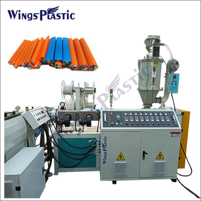PE Mikroduct Perlindungan Kabel Optik Casing Pipe Extrusion Membuat Mesin Line Single Screw