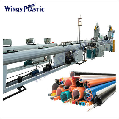 PE Mikroduct Perlindungan Kabel Optik Casing Pipe Extrusion Membuat Mesin Line Single Screw