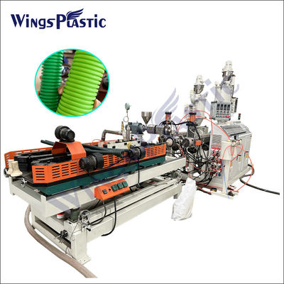 High Speed HDPE Double Wall Corrugated Pipe Production Line Plastic Extruder DWC Mesin pembuatan pipa