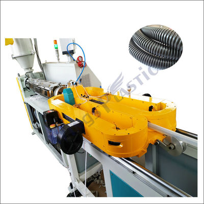 Mesin pembuatan pipa bergelombang plastik berkecepatan tinggi/pe Pp Pvc Single Wall Corrugated Pipe Machine Line