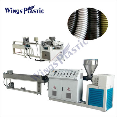 Plastik Double Twin Colors EVA LLDPE Spiral Vacuum Cleaner Hose Pipe Line Produksi