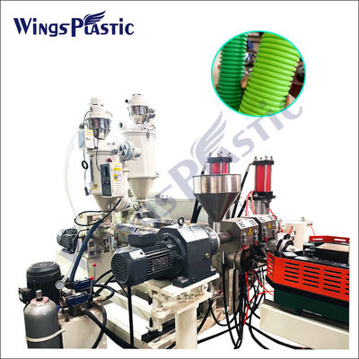 Plastic Hdpe Pp Polyethylene Corrugated Pipe Extruder Machine Sekrup Tunggal