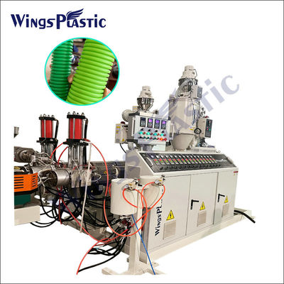 Plastic Hdpe Pp Polyethylene Corrugated Pipe Extruder Machine Sekrup Tunggal