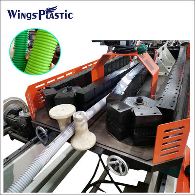 Plastic Hdpe Pp Polyethylene Corrugated Pipe Extruder Machine Sekrup Tunggal