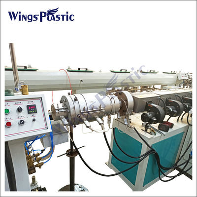 Plastik PE PPR Pipe Extrusion Machine Line Untuk Sekrup Tunggal 20-110mm Atau Produksi Tabung Disesuaikan