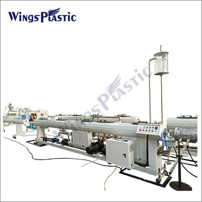Plastik PE PPR Pipe Extrusion Machine Line Untuk Sekrup Tunggal 20-110mm Atau Produksi Tabung Disesuaikan