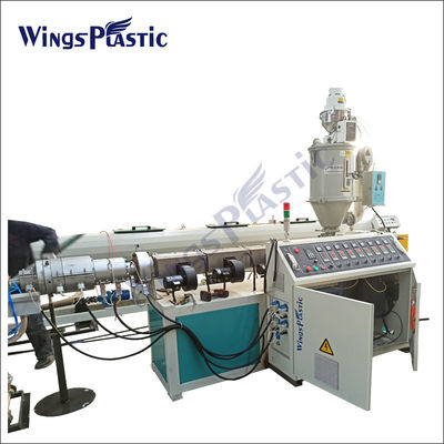 Plastik PE PPR Pipe Extrusion Machine Line Untuk Sekrup Tunggal 20-110mm Atau Produksi Tabung Disesuaikan