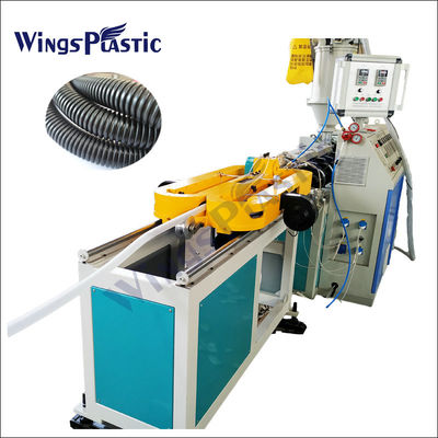Plastik berkecepatan tinggi PP PVC Single Wall Single Line Extrusion Making Machine Line