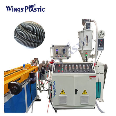 Plastic Single Wall Pvc Pp Pe Spiral Corrugated Pipe Hose Extrusion Making Machine Extruders Mesin Pengerjaan