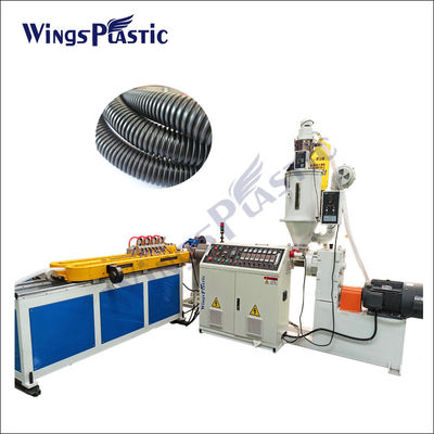 Plastic Single Wall Pvc Pp Pe Spiral Corrugated Pipe Hose Extrusion Making Machine Extruders Mesin Pengerjaan